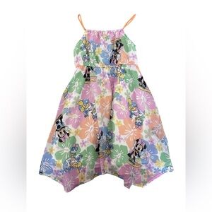 Disney H&M ASYMMETRIC CHIFFON DRESS Minnie Daisy 4T Summer Beachy